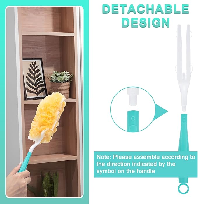KeFanta 5 Packs Replacement Duster Handles Compatible with Swiffer Dusters (Duster Handle Only)