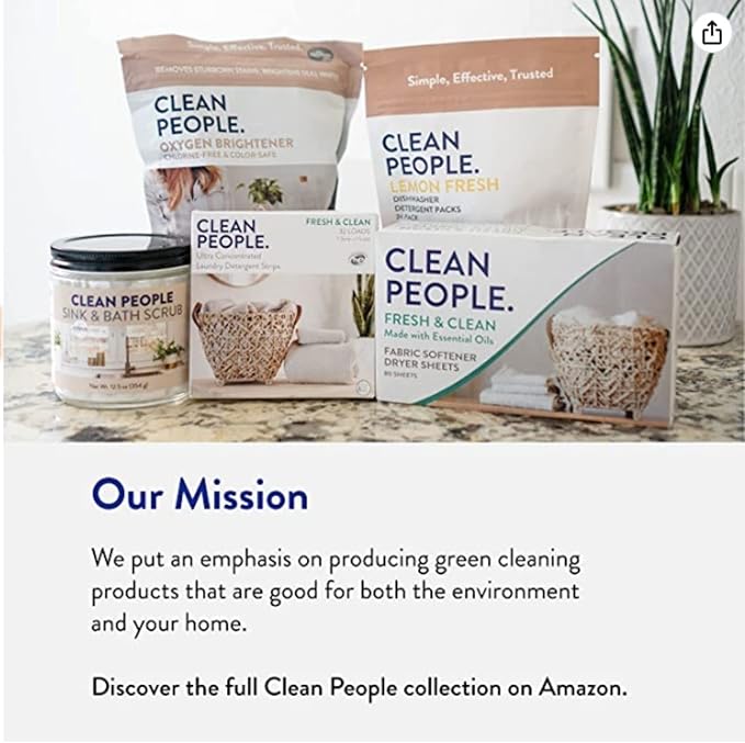 The Clean People Stain Remover Spray - Simple, Clean Ingredients - Laundry Spot Treatment for Food, Pet & Baby Stains - Boosted with Enzymes - Fabric Safe - 4oz (2 Pack)