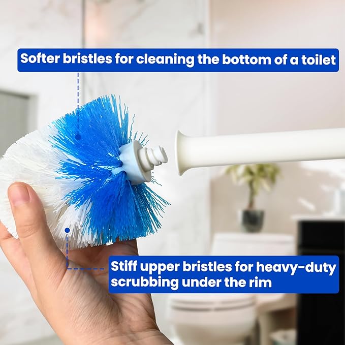 Toilet Brush Refills,2 Pack Toilet Brush Replacement Head for OXO Toilet Brush