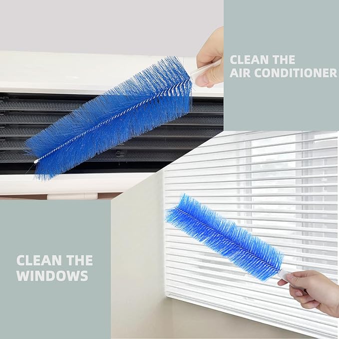 Fan Brush, CN1ST Fan Cleaning Brush Reusable Removes Dirt from Fans, Air Conditioning, Home, Car Vents Curtain and More