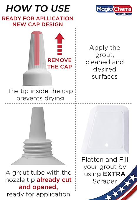 Tile Grout Repair, Grey 8.8 oz/250gr. Fast Drying Grout Repair Kit, Grout Filler Tube Repair Kit, Tile Grout Paint, Grout Sealer Restore and Renew Bathroom Floor, Tile Gaps, Joints, Lines