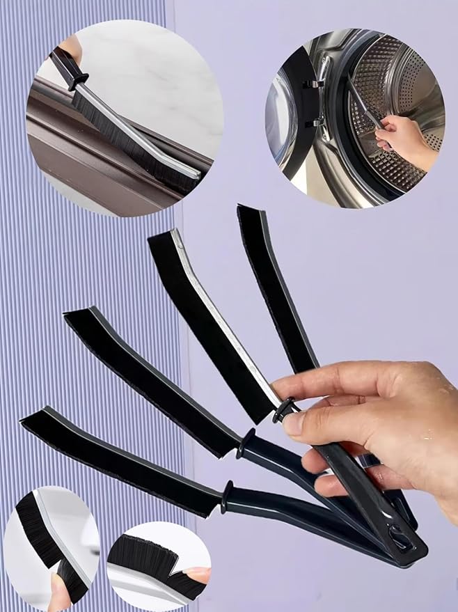 6 PCS Crevice Cleaning Brush,Hard Bristle Crevice Cleaning Brush,Crevice Cleaning Tool is Effective to Clean The Small Gap of Kitchen, tolilet and Windows. (6pcs)