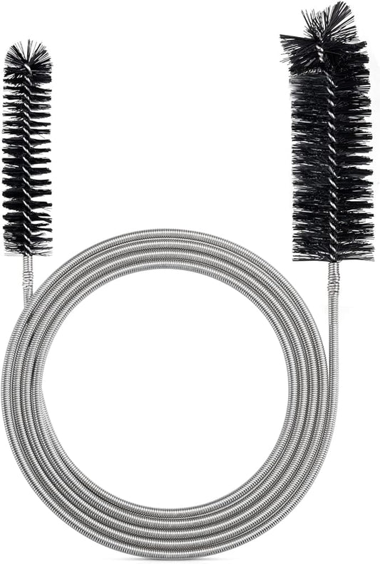 Drain Brush Pipe Cleaning Brush Slim Drain Hole Cleaning Tool Hose Flexible Feeding Tube Cleaning Brush Black Color