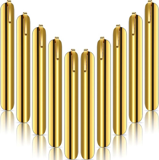 Chumia Crumbers for Servers, Table Crumb Sweepers Bread Cleaner Stainless Steel Table Crumbers for Tablecloth in Restaurants and Homes, Servers, Waiters, Waitresses Tool Accessories(Gold,10)