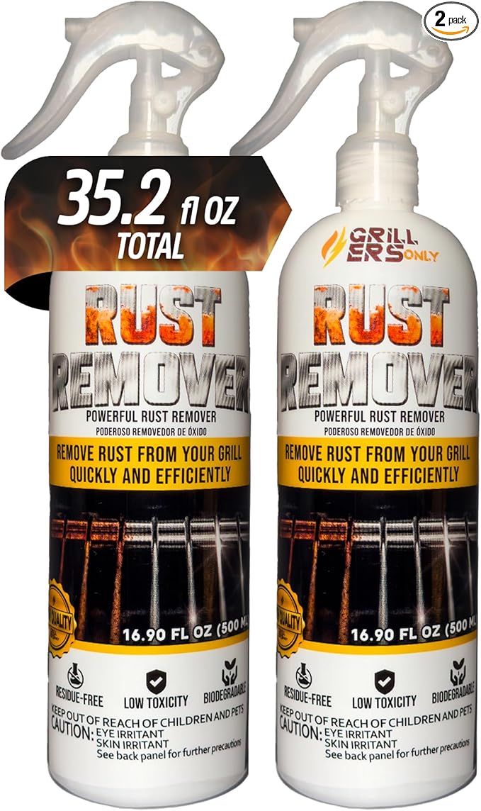 2-Pack Rust Remover 17.6 fl oz | Removes rust and restores carbon steel and cast iron surfaces
