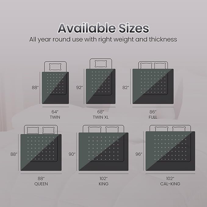 Utopia Bedding Comforter Duvet Insert, Quilted Comforter with Corner Tabs, Box Stitched Down Alternative Comforters Twin Size (Black/Grey)