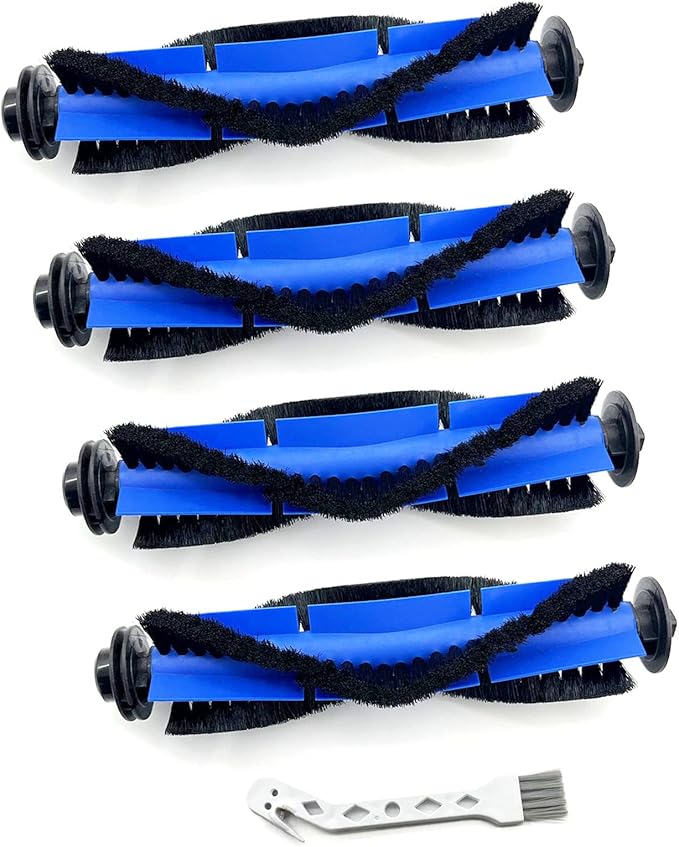 Tivcroxs 4 Pack Replacement Parts Rolling Brush Compatible with Eufy RoboVac 11S, 30C, G30, 30, 12, 15T, 15C, 35C, 15C MAX, G30 Edge Robotic Vacuums