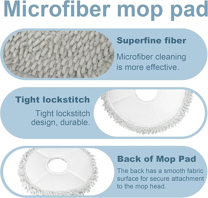 Accessories for ECOVACS Deebot T20 Omni, T20 Max, T20 Pro Robot Vacuum Cleaner, T20 Max Replacement 24 Pcs, 2 Main Brushes, 4 Filters, 6 Mop Pads, 5 Dust Bags, 6 Side Brushes