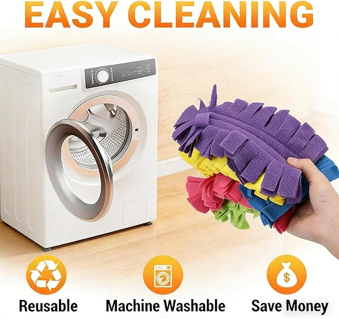 360° Electrostatic Duster Refills — The Sustainable Choice for a Dust-Free Home, Duster Refills Reusable with Duster Handles, Washable Duster Refills for Cleaning, Office, Ceiling Fan (5)