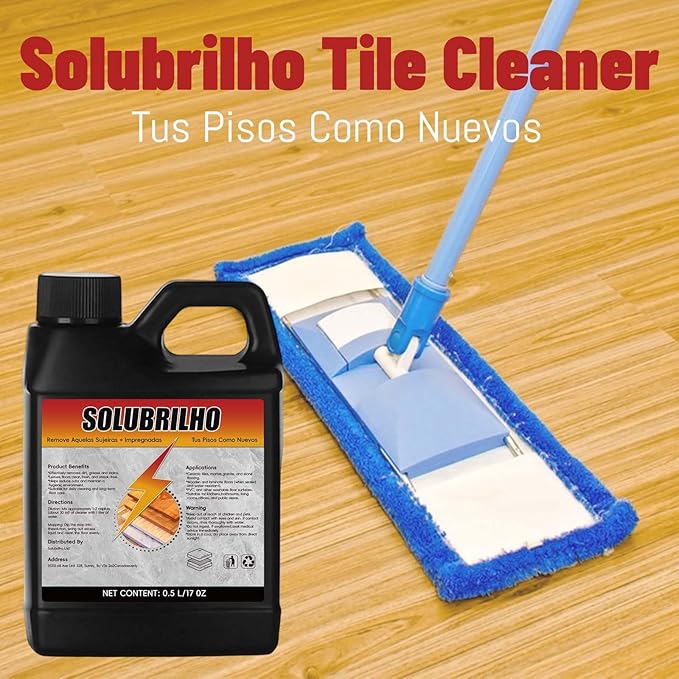 Tile Cleaner, Original Floor Cleaner, Heavy Limpa Pisos, Deep Cleaning Multipurpose Powerful Stain Removing Liquid for Floors, Bathroom Shower, Kitchen (1, 1 PCS)