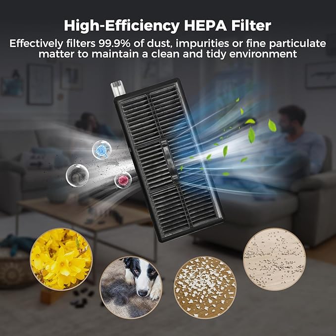 Yivy Aqua10 Roller Accessories Sets for Dreame Aqua10 Roller/Aqua10 Ultra Roller Robot Vacuum Cleaner: 2 Main Brushes 6 Dust Bags 6 Side Brushes 4 Filters 2 Roller Mops 1 Cleaning Brush 1 Screwdriver