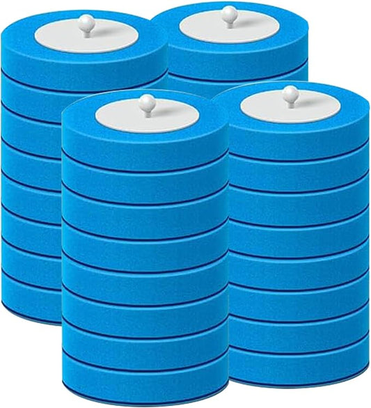 SWIFTIRON Disposable Disposable Toilet Bowl Cleaner Brush, Toilet Brush and Holder Set with Refills, Bathroom Cleaning Supplies (32 Replacement Heads)