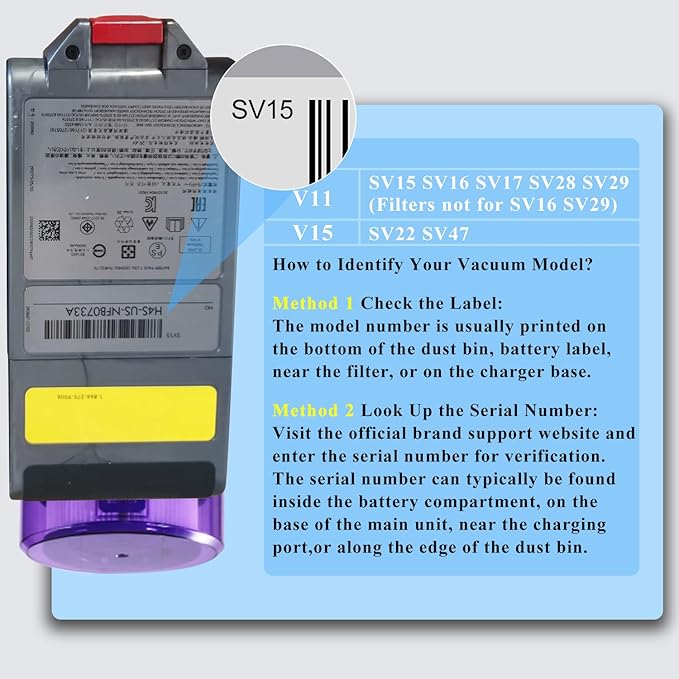 BOTKK Professional 8500mAh V11 Battery Replacement for Dyson V11 Click in Battery SV15 SV16 SV17 SV22 SV28 SV29 SV47 970938-01 970425-01 (Not for Screw-in Models)