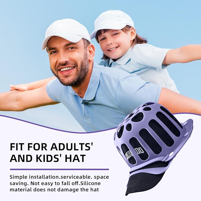 Silicone Hat Washer Cage Hat Cleaner for Baseball Caps, Rust-Proof & Shape-Saving Design,Ball Cap Washer Fit for Adults and Kids Hats Shaper,Flexible and durable，Cap holder,Purple