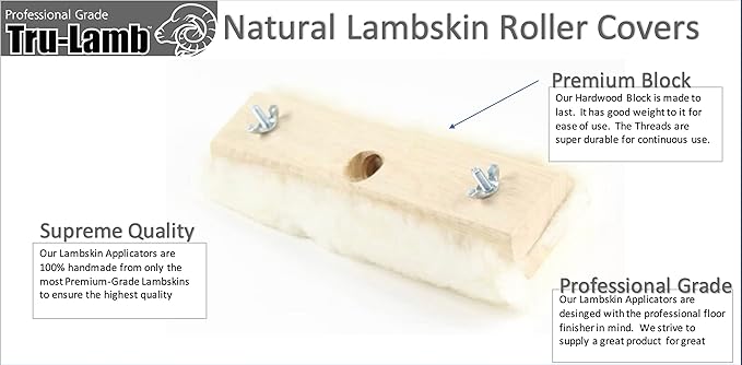 Tru Lamb - Lambskin Applicators and Refill Pads (12" Applicator 3 Pack)