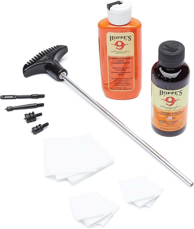 Hoppe's No. 9 Cleaning Kit with Aluminum Rod, .38/.357 Caliber, 9mm Pistol (Packaging's May Vary)