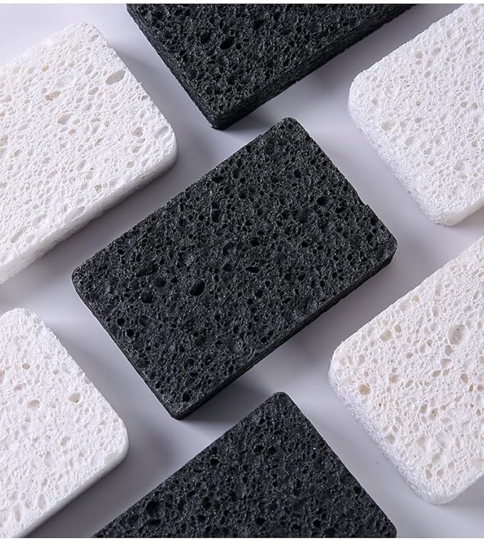 36 - Pack Non-Scratch Scrub Sponges - Sponges for Dishes and Washing Dishes, Cleaning Sponges for Kitchen Home and More（Black&White）
