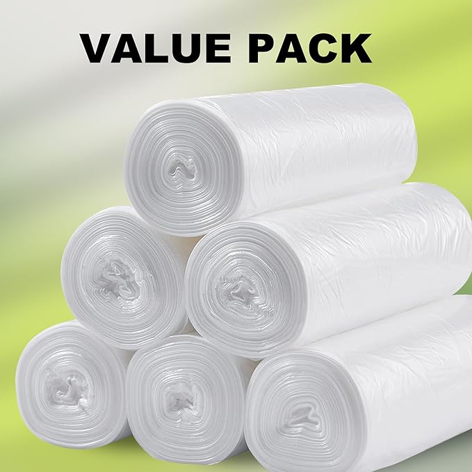 Trash Can Liner - Wholesale 1000 Count Garbage Bags on Perforated Roll 10-15 Gallon Multipurpose for Office Bathrooms Business Home Commercial and Industrial Needs