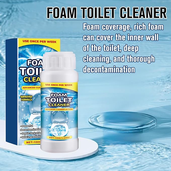 Foam Toilet Cleaner,New Powerful Toilet Bowl Cleaner,Advanced Bathroom Cleaner for Home,Powerful Instant Bowl Cleaners for Toilets Squatting Pans