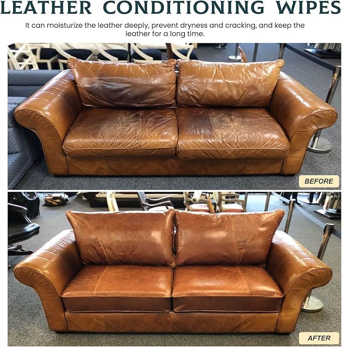 Leather & Furniture Repair Salve with Brush - Wood & Leather Polish, Conditioner & Cleaner for Couches, Chairs, Tables - Restorer & Moisturizer, Household Upholstery Maintenance Kit, 4oz