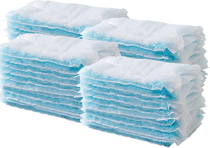 Faliuepe Disposable Dusters Refills 180 Heavy Duty Duster Refills Blue Electrostatic Duster Heads for Cleaning Multi-Surface-40Counts