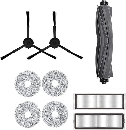 HMHAMA Main Rolling Brushes Sides Brush Mop Cloth Pads Dust Bag Filters Replacement Parts Fits for Dreame S10/x10/B101CN/Dreame Bot L10s Ultra/L10s Pro Robot Vacuum