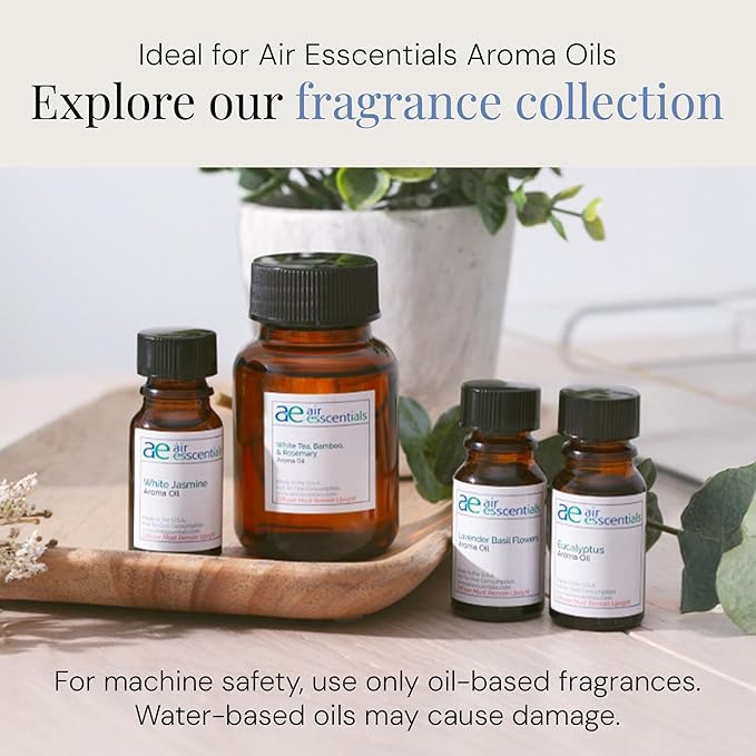 Air Esscentials The Diamond Smart Scent Air Machine for Home, Bluetooth App-Controlled, Covers up to 500 sq. ft, 100mL Waterless Fragrance Oil Diffuser with Cold Air Aromatherapy, Black