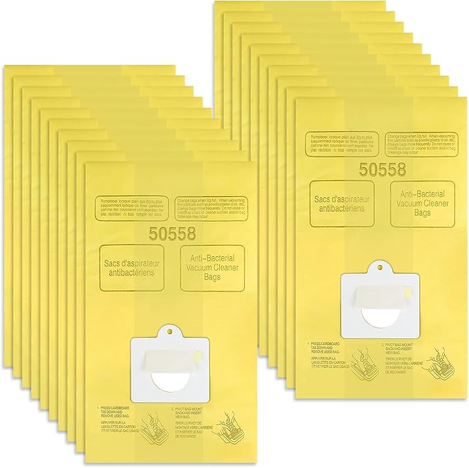 Vacuum Cleaner Bags Fit for Kenmore Canister Type C/Q 50555 50557 50558 and Type C-5, 20PCs By Improvedhand
