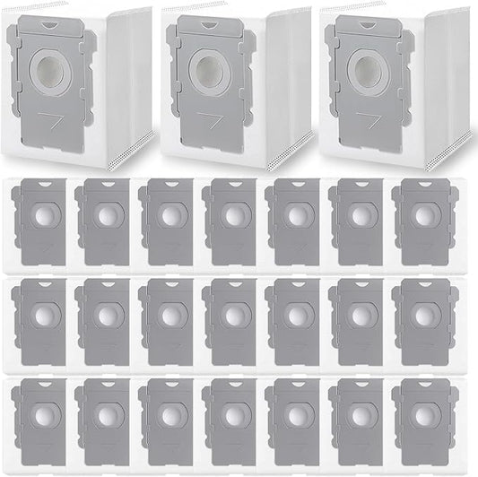 APZOVO 24 Pack Vacuum Bags for iRobot Roomba i7, i7+, i8, i8+, i3, i3+, i4, i4+, i5, i5+ i6, i6+, j5, j5+, j6, j6+, j7, j7+, j8, j8+, j9, j9+, s9, s9+, Replacement Bag for Roomba i & s & j Series