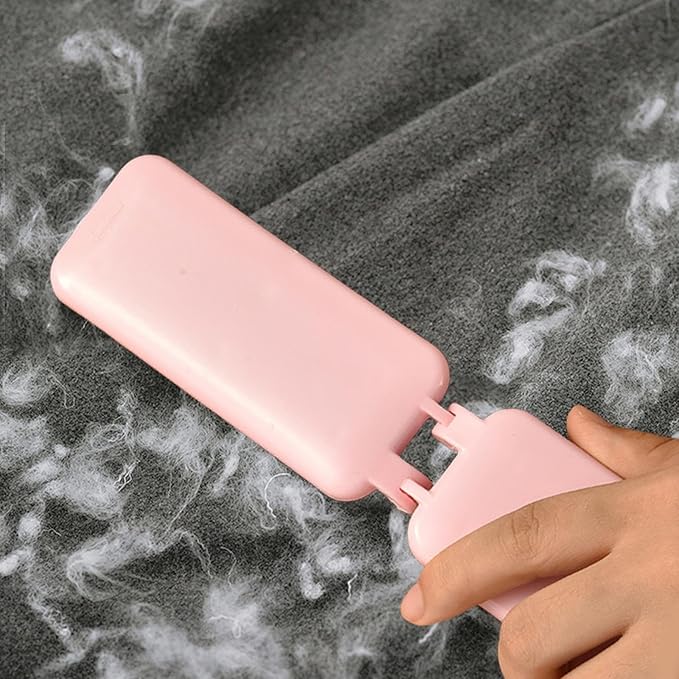 Reusable Lint Brush - Foldable Portable Travel Clothes Cleaner, Compact and Dust Remover | Small Pet Removal Tool, Multifunctional Fabric Brush for Baby Garments, Pet, or Daily Laundry,