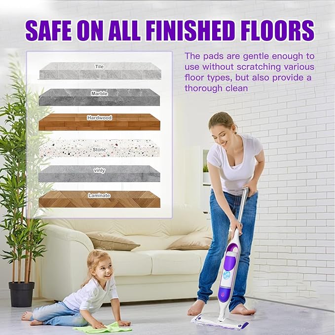 30 Pack Power Mop Pads Compatible with Swiffer Power Mop Refills, Disposable Multi-Surface Power Mop Refills for Swiffer Wet Pads Refill, Cleaning Supplies for Swiffer Power Mop Pads, Unscented
