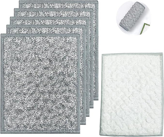 New thickened double-sided metal wire dishwashing cloth, suitable for both dry and wet use, scratch free dishwashing cloth, suitable for kitchen cleaning, cookware, tableware, sink (5 pieces)