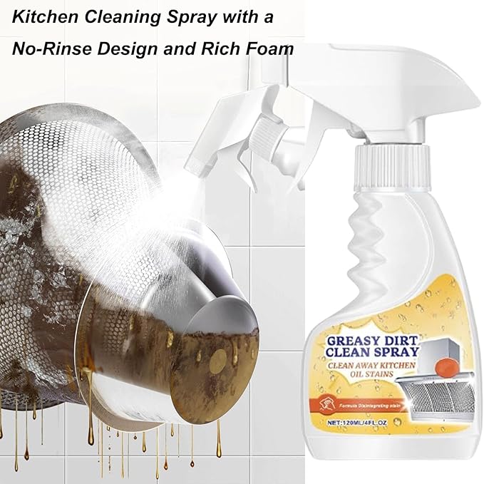 Levelarank Multifunctional Powerful Kitchen Foam Cleaner, Rotateepic Foam Cleaner, Multifunctional Powerful Kitchen foam cleaner, 2025 New All-Purpose Oil Stain Cleaning Spray, For kitchen (1)