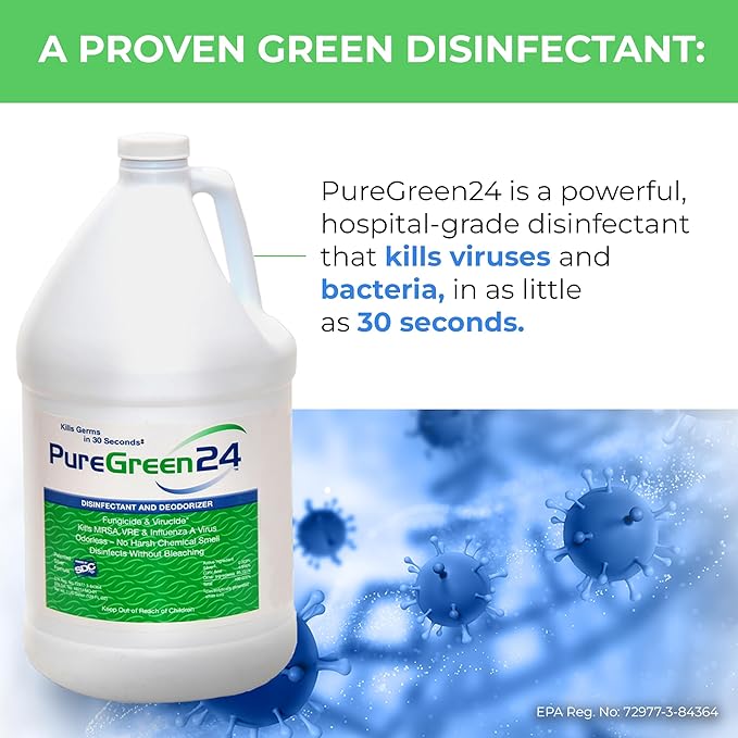 Starter pack Safe & Effective Disinfectant Kills Deadly Germs including RSV COVID-19 Norovirus MRSA Staph flu Contains no toxic chemicals odorless (1 32 & 2 4oz sprays 3 XL MFC’s)
