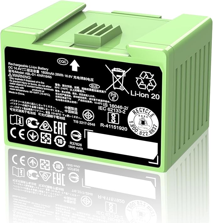 ABL-D1 Battery for iRobot Roomba i7 i7+ j7 j7+ j9 7158 7550 e5 e6 and i4 i4+ i8 i8+ Replacement Lithium Ion Battery for Roomba i and e and j Series (Not Compatible with Roomba Combo Series)