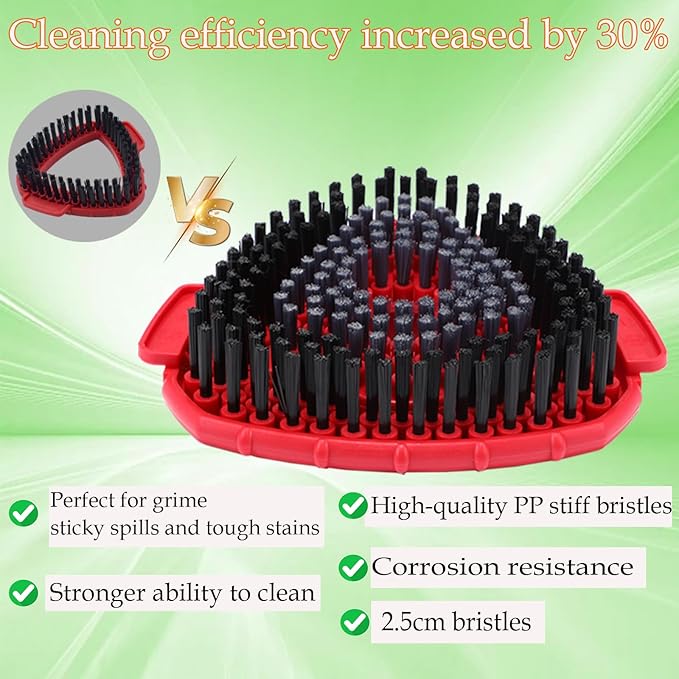 EasyWring Spin Mop Replacement Head Spin Mop Refills Compatible with O Cedar EasyWring 1-Tank Spin Mop Handle, 3 Microfiber Mop Refills, 1 Triangle Head Cover, 1 Scrubber Head and Handle for Ocedar