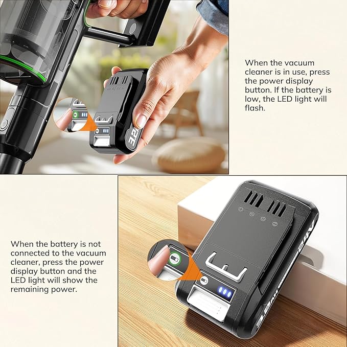 Keenstone 24V Battery for Bissell CleanView XR 4054 & XR Pet Stick Vacuum 3789U and 3797V Replacement Battery, 3200mAh Battery Compatible with Bissell Cordless Vacuum Cleaner