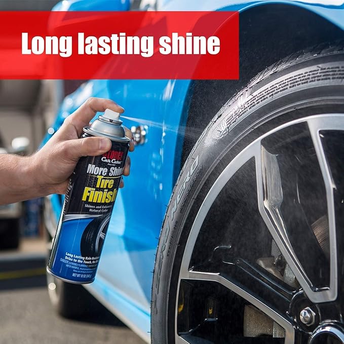 Stoner Car Care 91044-4PK Original More Shine Tire Finish – Tire Shine Spray for a Deep Matte Black Finish with Long-Lasting Rain-Resistant Protection, Non-Greasy No Sling – 12 oz (Pack of 4)