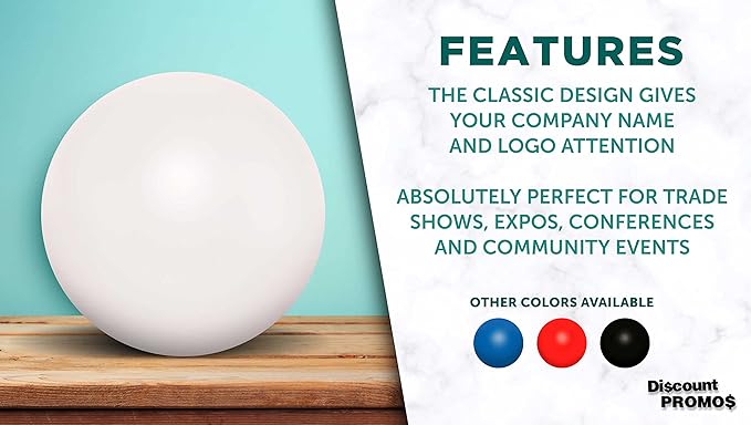 Stress Balls for Adults, 10 pack, Hand Exercise, Perfect For Your Desk, Office, or Home, White