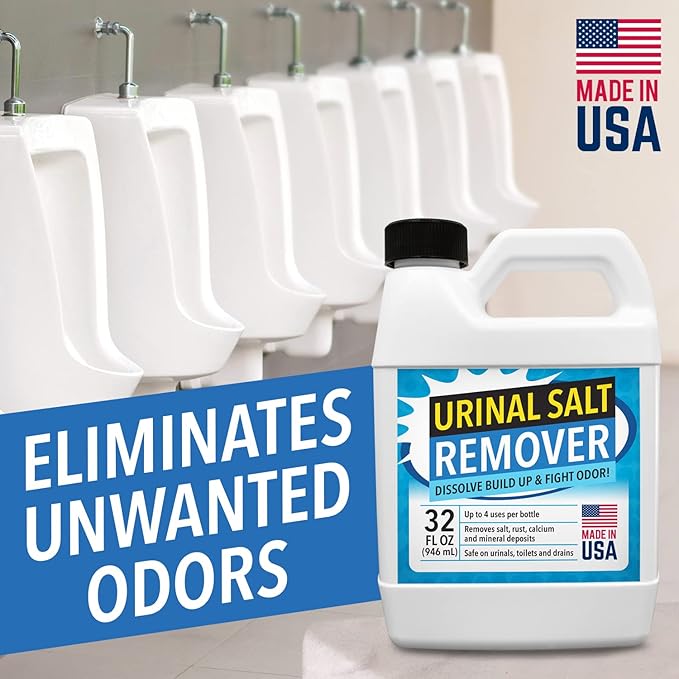 IMPRESA Odor-Eliminating Urinal Cleaner & Pipe Descaler - 32 oz Unscented - Removes Rust, Lime, Mineral & Calcium Deposits - Urine Odor Eliminator & Urinal Salt Remover
