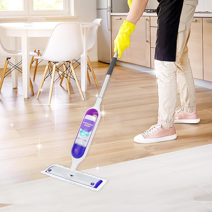 20 Count Power Mop Pads Compatible with Swiffer Power Mop, Disposable Power Mop Refills, PowerMop Wood Mopping Pad Refills for Floor Cleaning