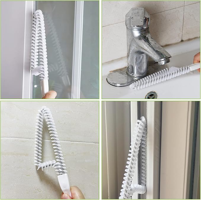Trycooling Hand-held Groove Gap Cleaning Tools Door Window Track Kitchen Cleaning Brushes (4 Pcs)