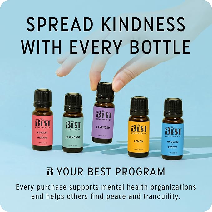 The Best Citrus + Bliss Essential Oil Blend- Premium Grade- 100% Pure & Natural for Aromatherapy, Diffuser, Spa, Massage, Air Freshener- 10 ml (.33 fl oz)