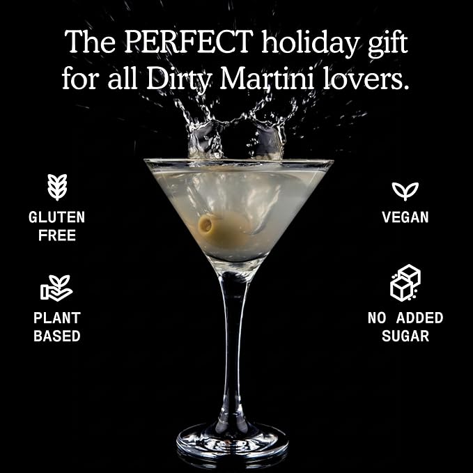 SAYSO: On-the-Go Dirty Martini Kit | Infuses with Cold Water & Spirits for a Premium Craft Cocktail or Mocktail | for Dirty Martini Lovers