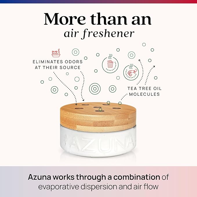 Azuna All-Natural Odor Remover Gel Refill Pouch | Air Purifier with Tea Tree Oil | Plant Powered & Long Lasting | For Pet Odors, Smoke & Strong Odors | Smell of Victory | 24 oz.