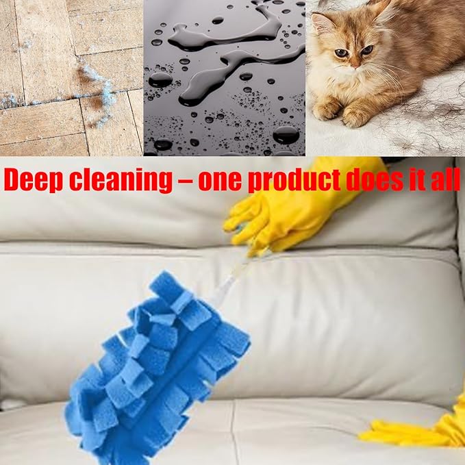 5/10/15 Pcs 360° Electrostatic Duster Refills,Washable＆Reusable Duster Refills,Fleece Duster for Home Office Car High Adsorption Duster,Suitable for Dust, Water Stains, and Pet Hair (10pcs)