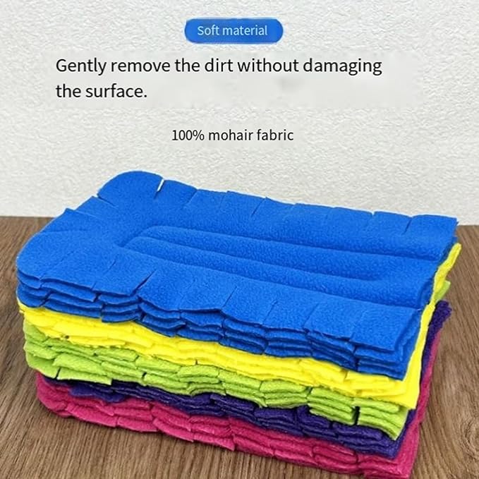 5/10/15 Pcs 360° Electrostatic Duster Refills,Washable＆Reusable Duster Refills,Fleece Duster for Home Office Car High Adsorption Duster,Suitable for Dust, Water Stains, and Pet Hair (5pcs)