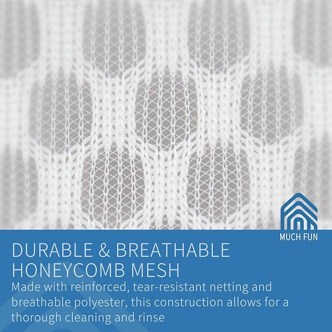 Muchfun 3Pcs Durable Honeycomb Mesh Laundry Bags for Delicates 1 Large, 1 Medium, 1 Small (Honeycomb Mesh)