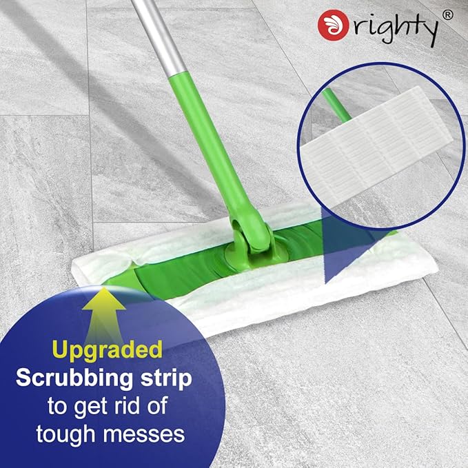 Orighty Dry Sweeping Cloths, Mop Pads Refills Compatible with Swiffer Sweeper, 120 Count Disposable Duster Refills for Floor Mopping and Cleaning