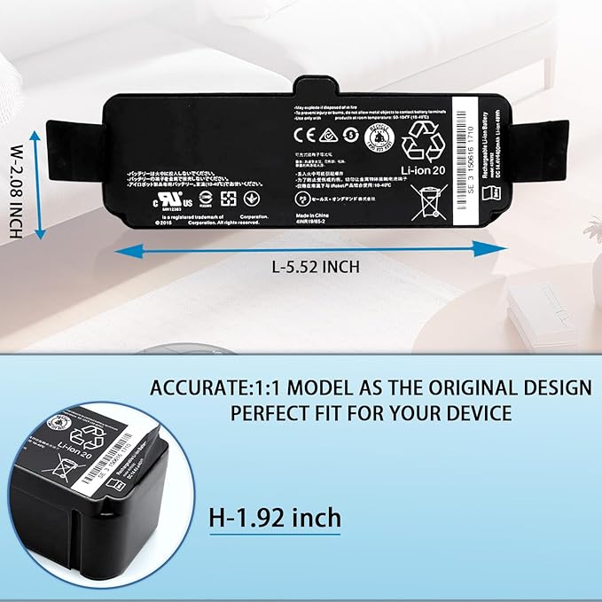 Lcenerga 4400mAh for iRobot roomba Battery 1800Li Battery Lithium Ion Compatible with Roomba 980 970 960 940 895 890 860 695 680 690 675 640 614 Series 5505 14.4V 63.36Wh